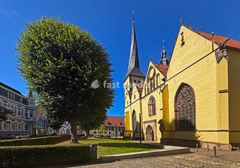 St. Nicolai, evangelisch-lutherische Stadtpfarrkirche, Lemgo, Ostwestfalen-Lippe, Nordrhein-Westfalen, Deutschland, Europa