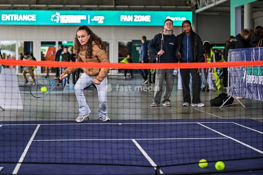 Fan zone pictured during the European Open ATP tennis tournament in Brussels, on 19 October. This year's edition of the tournament is taking place from 17 to 25 October