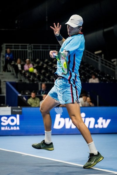 Martin Damm of the United States pictured in action during the European Open ATP tennis tournament in Brussels, on Monday 19 October. This year's edition of the tournament is taking place from 17 to 25 October