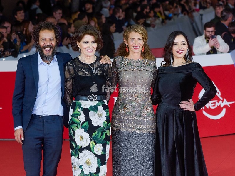 Italy, Rome, October 17, 2026 - 21st Rome Film Festival. Red carpet of the movie 'Le rose di Marrakech' Pictured: Ahmed Hammoud, Fanny Ardant, Ginevra Elkann and Nisrin Erradi