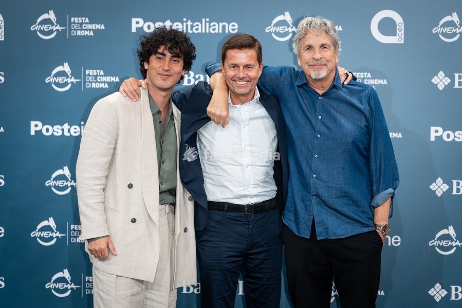 Anthony Ippolito, Christian Baha and Peter Farrelly attend the “I Play Rocky” photocall during the 21st Rome Film Festival at Auditorium Parco Della Musica in Rome, Italy on 19 October, 2026