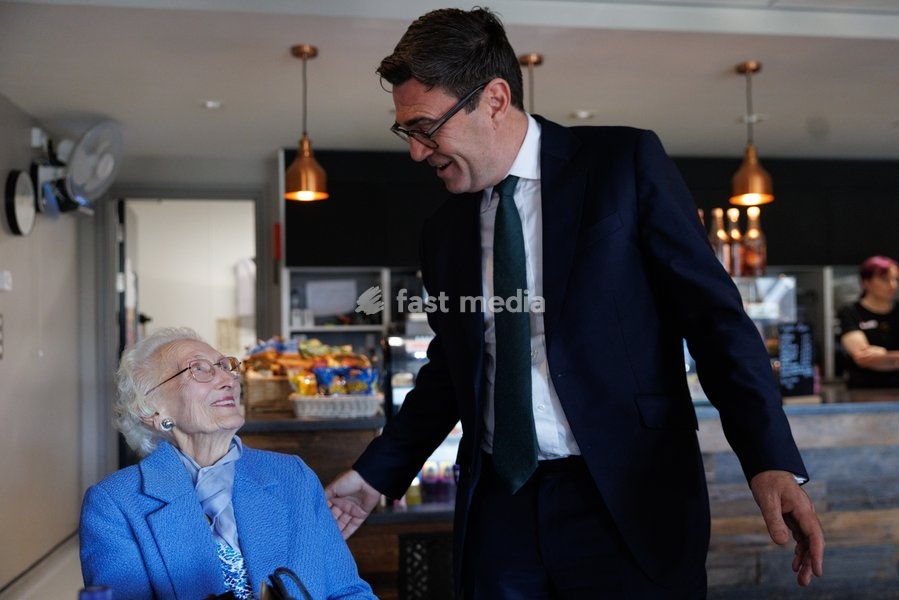 19/10/2026. Aberfan, United Kingdom. Prime Minister Andy Burnham and Welsh Secretary Stephen Kinnock visit to Aberfan to commemorate the 60th anniversary of the Aberfan disaster