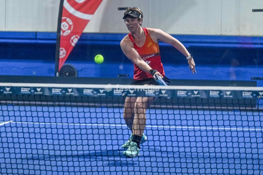 An-Sophie Mestach pictured during a press moment of the Belgian women's padel team, qualified for the Padel World Championship, Monday 19 October 2026 in Mechelen. The FIP World Cup will take place from November 2 to 7 in Doha, Qatar
