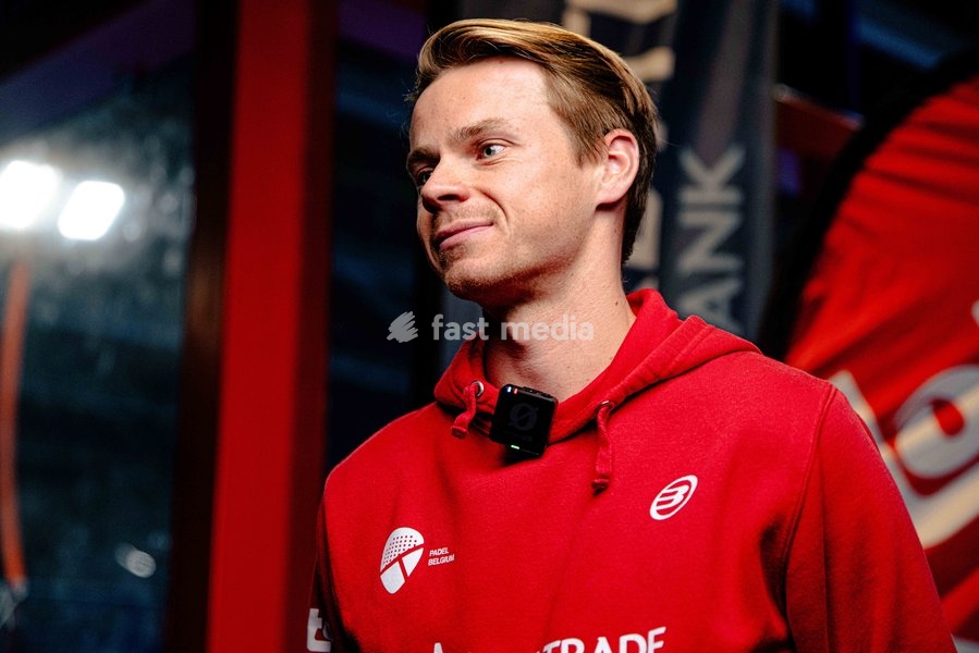coach Thomas Deschamps pictured during a press moment of the Belgian women's padel team, qualified for the Padel World Championship, Monday 19 October 2026 in Mechelen. The FIP World Cup will take place from November 2 to 7 in Doha, Qatar