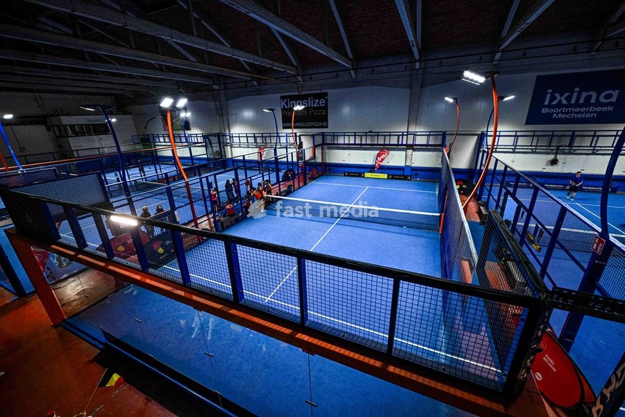 Belgium Women's Padel team illustration pictured during a open training after a press moment of the Belgian women's padel team, qualified for the Padel World Championship, Monday 19 October 2026 in Mechelen. The FIP World Cup will take place from November 2 to 7 in Doha, Qatar