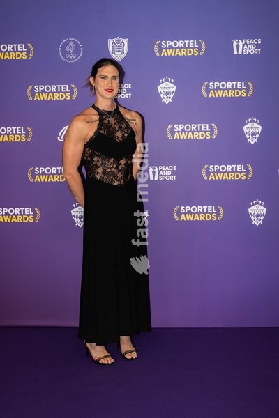 Julie Tetart attends Sportel Awards Ceremony on October 19, 2026 in Monte-Carlo, Monaco