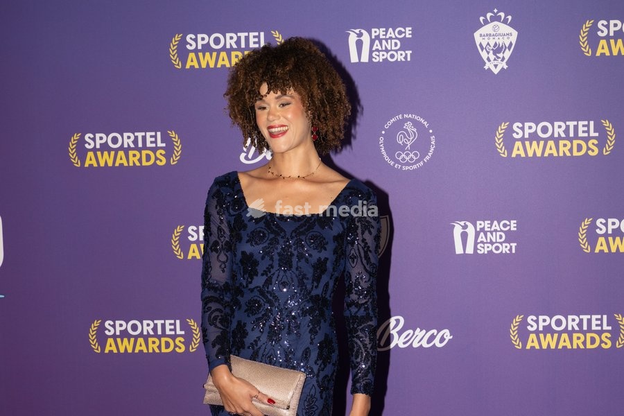 Jade Agboton attends Sportel Awards Ceremony on October 19, 2026 in Monte-Carlo, Monaco