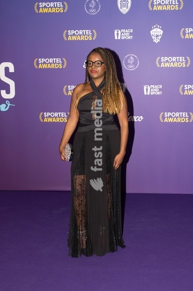 Peguy Mindouli Gambali attends Sportel Awards Ceremony on October 19, 2026 in Monte-Carlo, Monaco