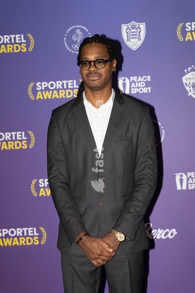 Mickaël Gelabale attends Sportel Awards Ceremony on October 19, 2026 in Monte-Carlo, Monaco