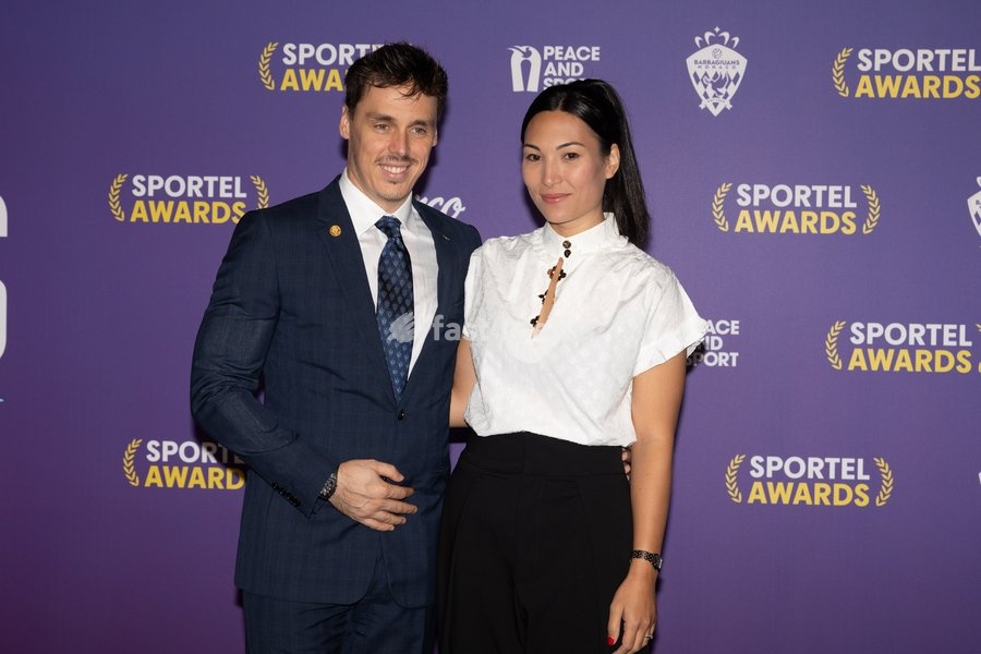 Louis Ducruet and Marie Ducruet Chevallier attend Sportel Awards Ceremony on October 19, 2026 in Monte-Carlo, Monaco