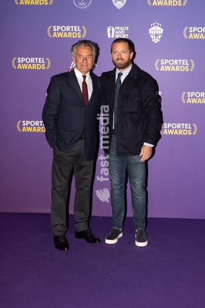Gerard and Antoine Holtz attend Sportel Awards Ceremony on October 19, 2026 in Monte-Carlo, Monaco