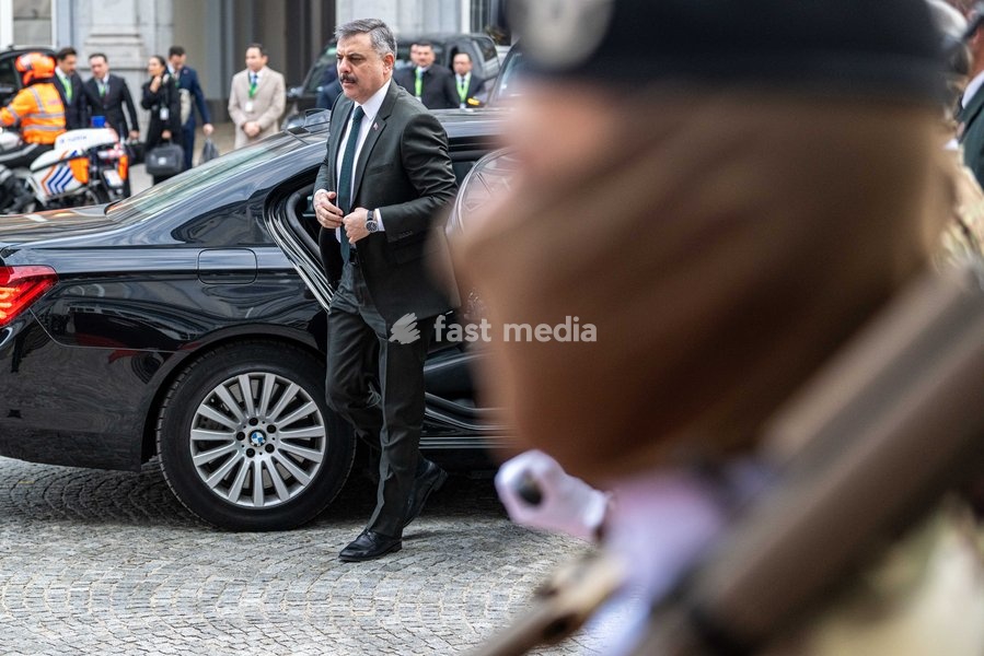 Turkey's Justice Minister Akın Gurlek arrives for a meeting of several Federal Minister's with a Turkish delegation, Tuesday 20 October 2026, in Brussels