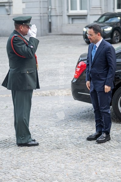 Turkey's Interior Minister Mustafa Ciftci arrives for a meeting of several Federal Minister's with a Turkish delegation, Tuesday 20 October 2026, in Brussels