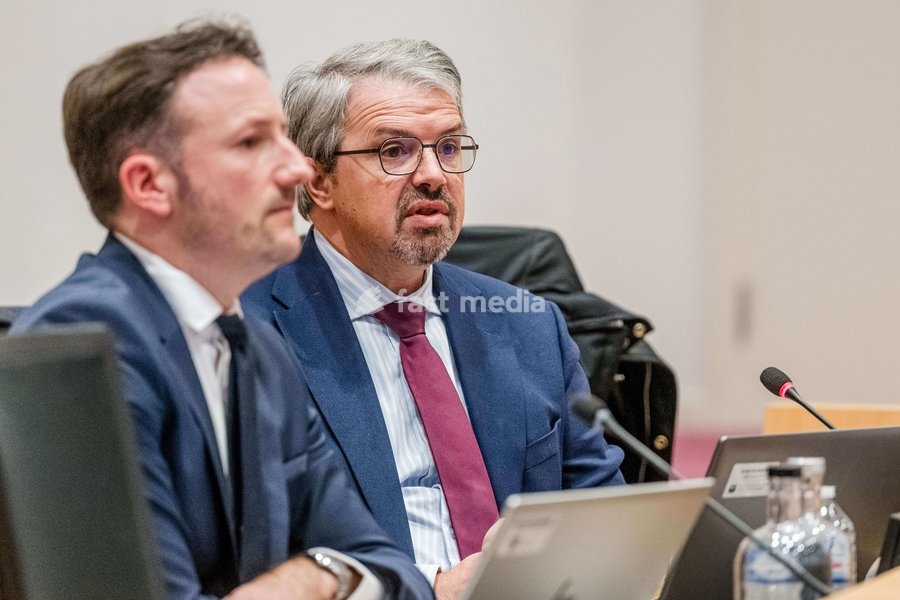 Belgian federal prosecutor Frederic Van Leeuw pictured during a session of the chamber commission for Justice, on Tuesday 20 October 2026, at the federal parliament in Brussels. The commission will discuss the recent shootings in Brussels