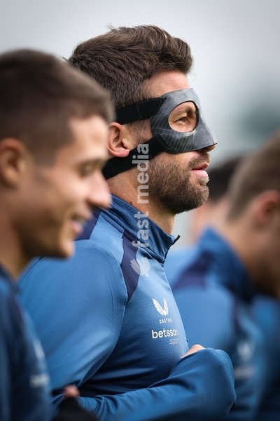 Club's Brandon Mechele is pictured during a training session of Belgian soccer team Club Brugge KV, Tuesday 20 October 2026 in Knokke-Heist. Club is preparing for the third game in the UEFA Champions League league phase against French team Racing Club de Lens tomorrow
