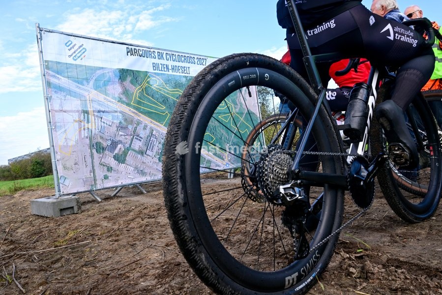 Illustration picture taken during the presentation of the track of the Belgian Championship cyclocross Bilzen-Hoeselt, on Tuesday 20 October 2026 in Munsterbilzen. The Belgian Championships Cyclocross Bilzen-Hoeselt 2027 take place on Januany 9 and 10