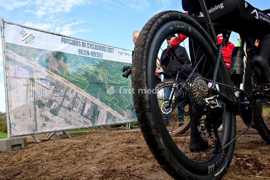 Illustration picture taken during the presentation of the track of the Belgian Championship cyclocross Bilzen-Hoeselt, on Tuesday 20 October 2026 in Munsterbilzen. The Belgian Championships Cyclocross Bilzen-Hoeselt 2027 take place on Januany 9 and 10