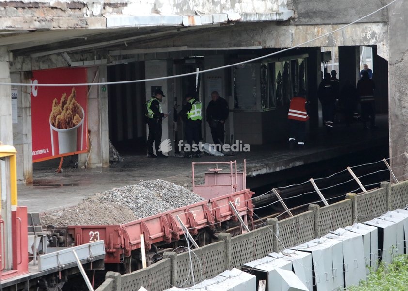 National Police officers and Kyiv Metro workers participate in a response effort at the Chernihivska metro station damaged by a Russian strike, Kyiv, Ukraine, October 19, 2026. During the night and morning, Russia launched a massive strike on the capital with ballistic missiles, cruise missiles,…