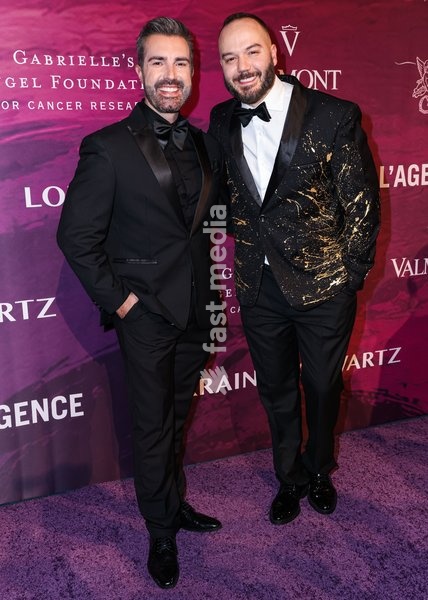 MANHATTAN, NEW YORK CITY, NEW YORK, USA - OCTOBER 19: Danny Fontana and Fer DaSilva arrive at the 28th Annual Angel Ball Benefiting Gabrielle's Angel Foundation For Cancer Research held at Cipriani Wall Street on October 19, 2026 in Manhattan, New York City, New York, United States