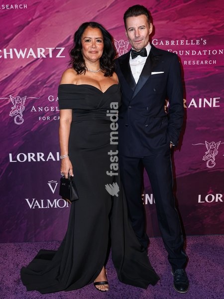 MANHATTAN, NEW YORK CITY, NEW YORK, USA - OCTOBER 19: Keytt Lundqvist and Alex Lundqvist arrive at the 28th Annual Angel Ball Benefiting Gabrielle's Angel Foundation For Cancer Research held at Cipriani Wall Street on October 19, 2026 in Manhattan, New York City, New York, United States