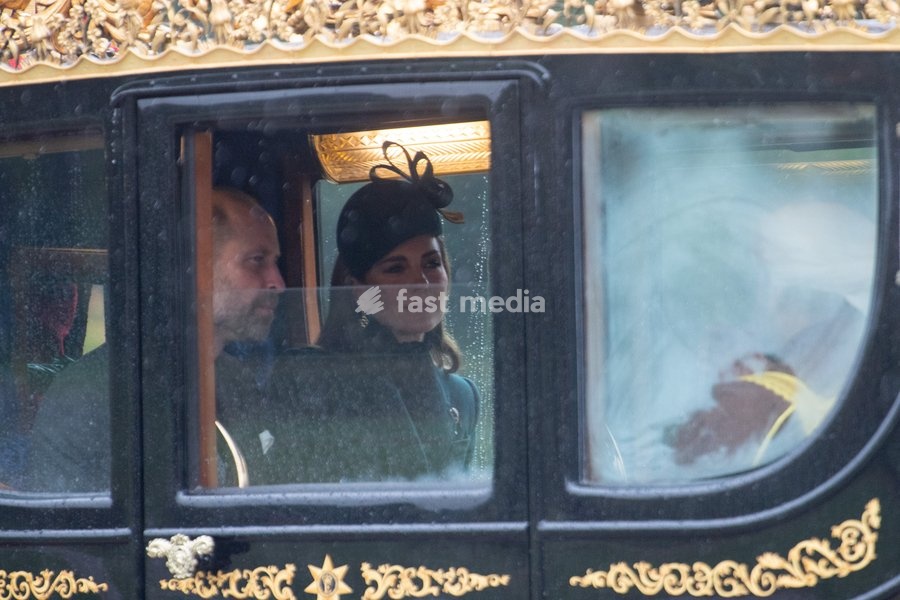 Prince William The Prince Of Wales and Princess Catherine The Princess of Wales arrive at Windsor Castle for the Ceremonial Welcome for the State Visit of The Sultan of Oman in Windsor, England, UK on Tuesday 20 October, 2026