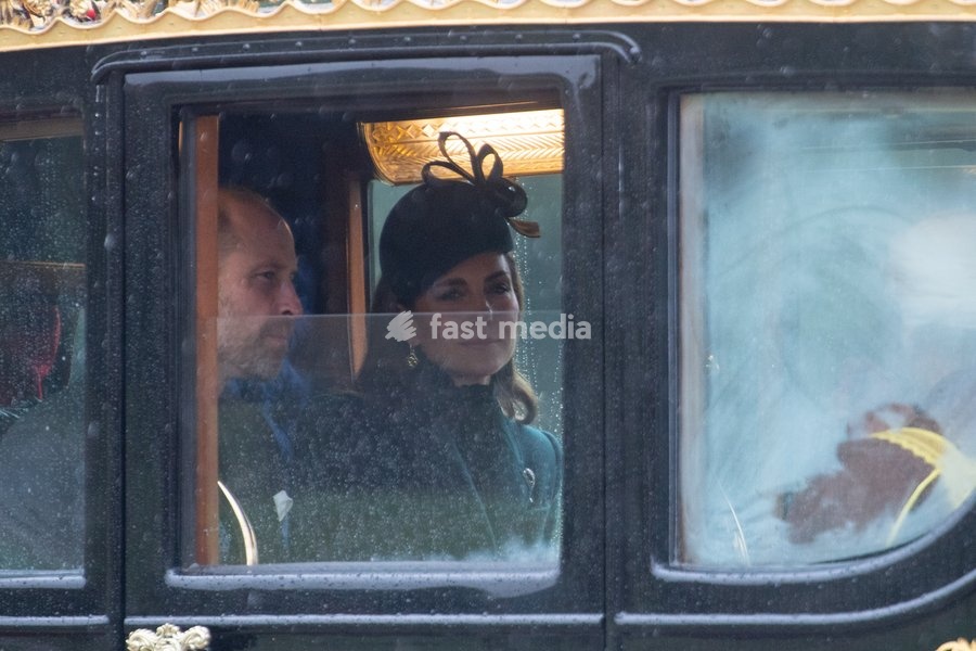 Prince William The Prince Of Wales and Princess Catherine The Princess of Wales arrive at Windsor Castle for the Ceremonial Welcome for the State Visit of The Sultan of Oman in Windsor, England, UK on Tuesday 20 October, 2026