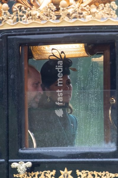 Prince William The Prince Of Wales and Princess Catherine The Princess of Wales arrive at Windsor Castle for the Ceremonial Welcome for the State Visit of The Sultan of Oman in Windsor, England, UK on Tuesday 20 October, 2026