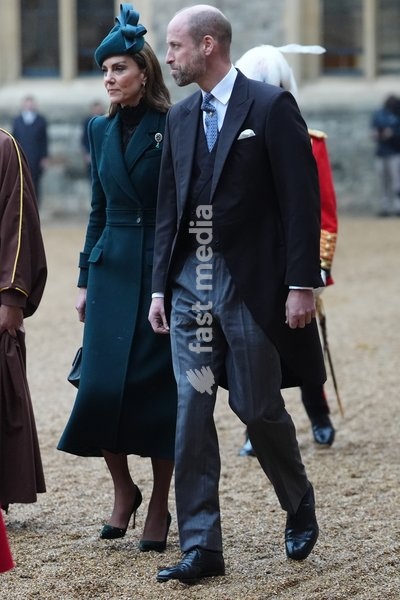 The Prince and Princess of Wales at Windsor Castle, Berkshire, during the state visit of the Sultan of Oman, Sultan Haitham bin Tarik al Said, to the UK. Picture date: Tuesday October 20, 2026