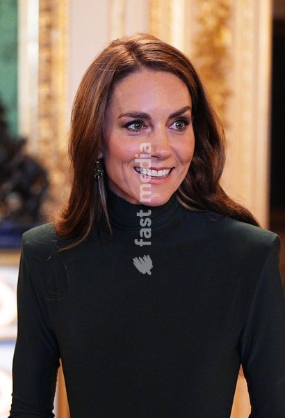 The Princess of Wales during a viewing of items from the Royal Collection in the Green Drawing Room at Windsor Castle, Berkshire, during the Sultan of Oman, Sultan Haitham bin Tarik al Said's state visit to the UK. Picture date: Tuesday October 20, 2026. PA Photo