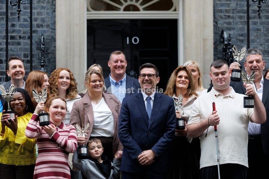 20/10/2026. London, United Kingdom. Prime Minister Andy Burnham hosts Pride of Britain reception in 10 Downing Street