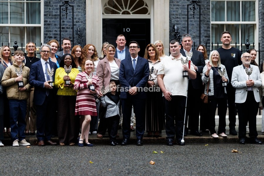 20/10/2026. London, United Kingdom. Prime Minister Andy Burnham hosts Pride of Britain reception in 10 Downing Street