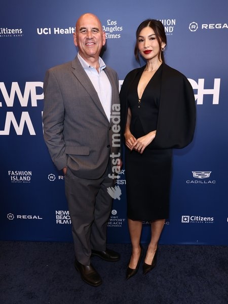 Gregg Schwenk and Gemma Chan at the 27th Annual Newport Beach Film Festival - Outstanding Achievement In Acting Award - Gemma Chan held at Big Newport on October 20, 2026 in Newport Beach, Orange County, California, United States