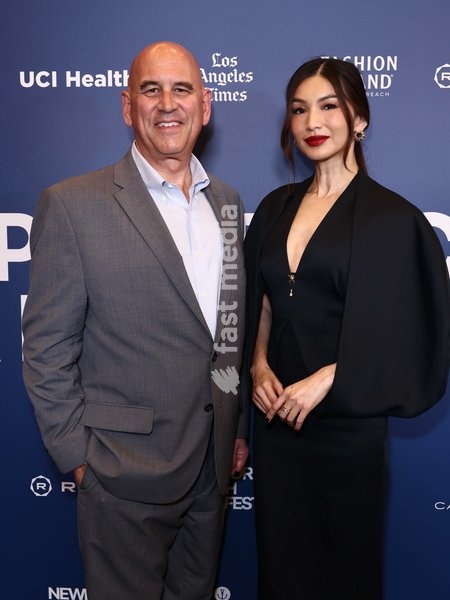 Gregg Schwenk and Gemma Chan at the 27th Annual Newport Beach Film Festival - Outstanding Achievement In Acting Award - Gemma Chan held at Big Newport on October 20, 2026 in Newport Beach, Orange County, California, United States
