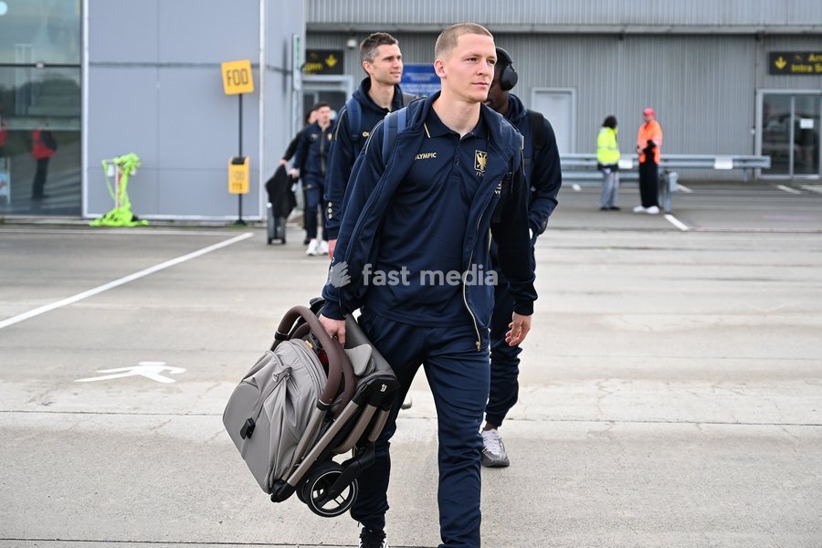 %items the departure of Belgian soccer team Sint-Truidense VV, flying from Liege airport towards Denmark on Wednesday 21 October 2026. Tomorrow STVV will play Danish FC Midtjylland on the second day of the UEFA Conference League league phase