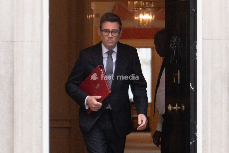 British Prime Minister Andy Burnham departs for PMQs at Downing Street in London, England, UK on Wednesday 21 October, 2026
