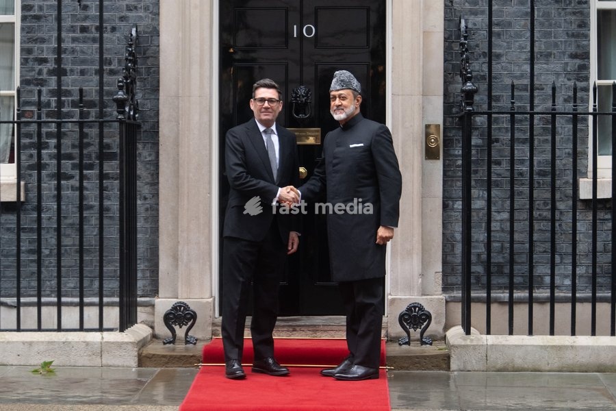 Haitham bin Tarik Al Said - Sultan Of Oman arrives for a bilateral meeting with British Prime Minister Andy Burnham as part of a State Visit in Downing Street, London, England, UK on Wednesday 21 October, 2026