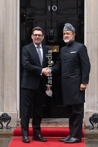 Haitham bin Tarik Al Said - Sultan Of Oman arrives for a bilateral meeting with British Prime Minister Andy Burnham as part of a State Visit in Downing Street, London, England, UK on Wednesday 21 October, 2026