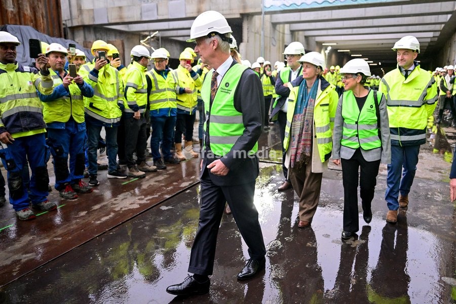a royal visit to the Oosterweel construction site on Wednesday 21 October 2026 in Antwerp. The 'Oosterweelverbinding' is a major infrastructure and urban renewal project designed to close the northern section of the Antwerp Ring Road (R1)