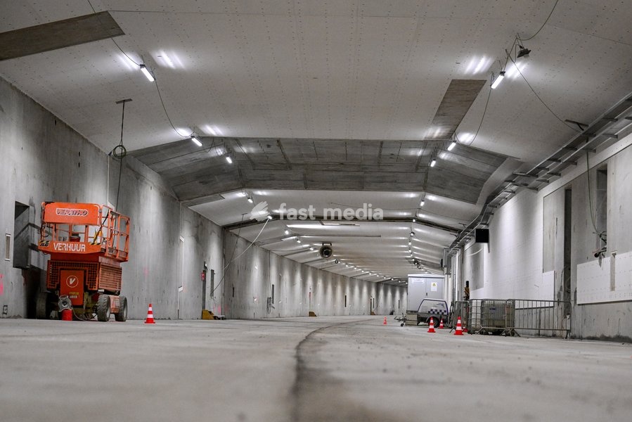 Illustration picture taken during a royal visit to the Oosterweel construction site on Wednesday 21 October 2026 in Antwerp. The 'Oosterweelverbinding' is a major infrastructure and urban renewal project designed to close the northern section of the Antwerp Ring Road (R1)