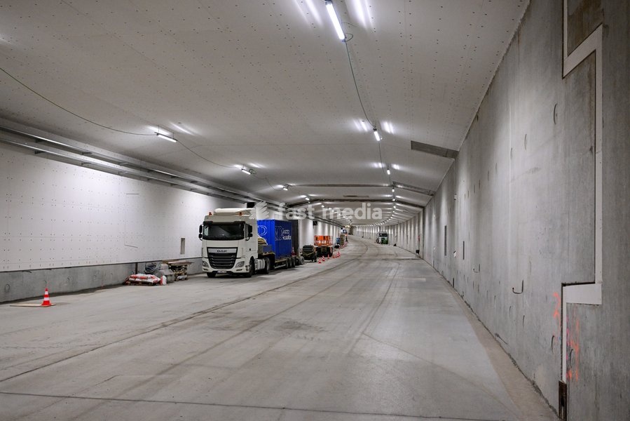 Illustration picture taken during a royal visit to the Oosterweel construction site on Wednesday 21 October 2026 in Antwerp. The 'Oosterweelverbinding' is a major infrastructure and urban renewal project designed to close the northern section of the Antwerp Ring Road (R1)