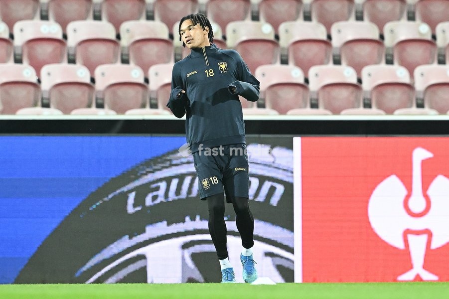 STVV's Nelson Ishiwatari pictured in action during a training session of Belgian soccer team Sint-Truidense VV, Wednesday 21 October 2026 in Herning, Denmark, in preparation of tomorrow's game against Danish FC Midtjylland on the second day of the UEFA Conference League league phase
