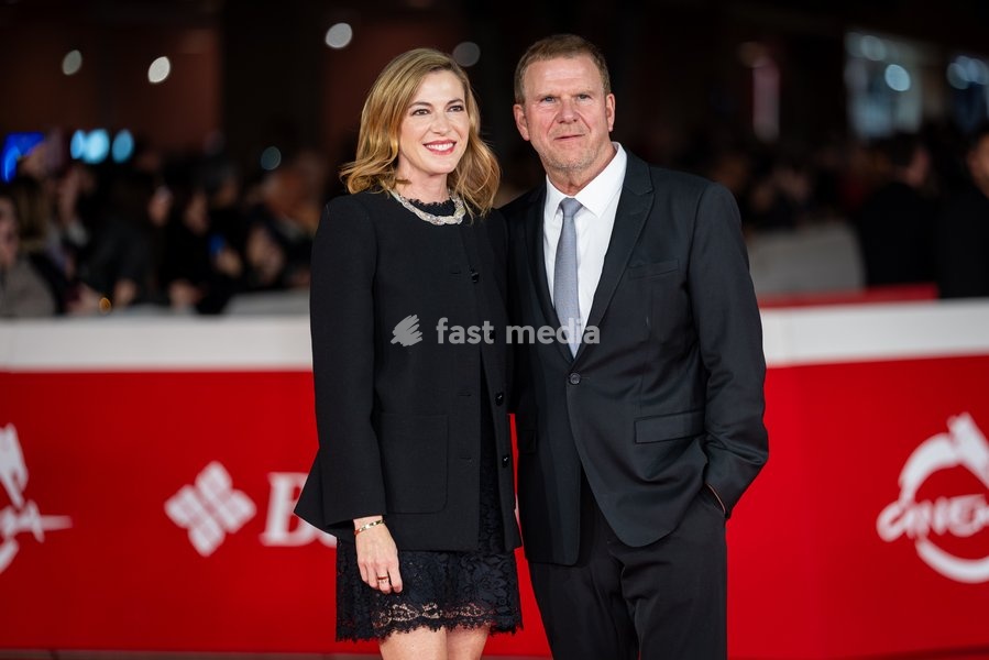 Lauren Ware Fertitta and U.S. Ambassador to Italy Tilman J. Fertitta attend the “The Debut” red carpet during the 21st Rome Film Festival at Auditorium Parco Della Musica in Rome, Italy on 21 October 2026