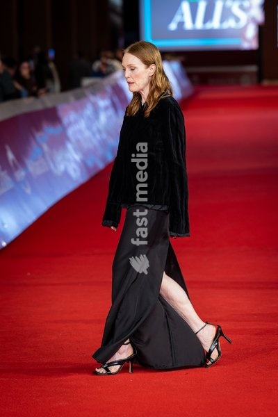 Julianne Moore attends the “The Debut” red carpet during the 21st Rome Film Festival at Auditorium Parco Della Musica in Rome, Italy on 21 October 2026