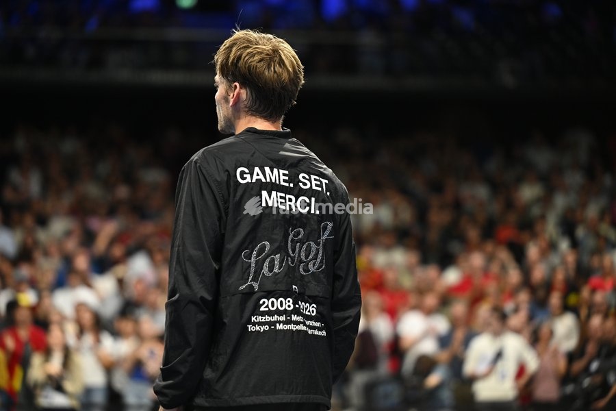 Belgian David Goffin reacts after winning his first match at the European Open ATP tennis tournament in Brussels, on Wednesday 21 October 2026. This year's edition of the tournament is taking place from 17 to 25 October