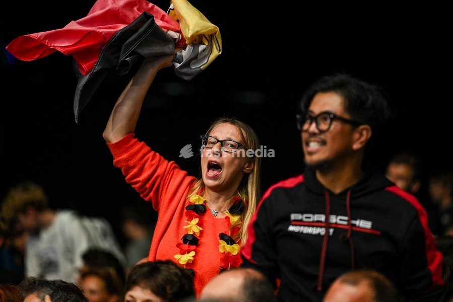 Belgian fans pictured during the European Open ATP tennis tournament in Brussels, on 21 October. This year's edition of the tournament is taking place from 17 to 25 October