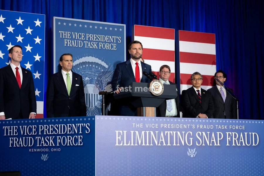 Vice President JD Vance delivers remarks to the Vice President’s Fraud Task Force at the FBI field office in Cincinnati, Ohio on Wednesday, October 21, 2026