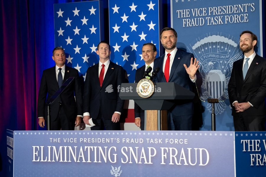 Vice President JD Vance delivers remarks to the Vice President’s Fraud Task Force at the FBI field office in Cincinnati, Ohio on Wednesday, October 21, 2026