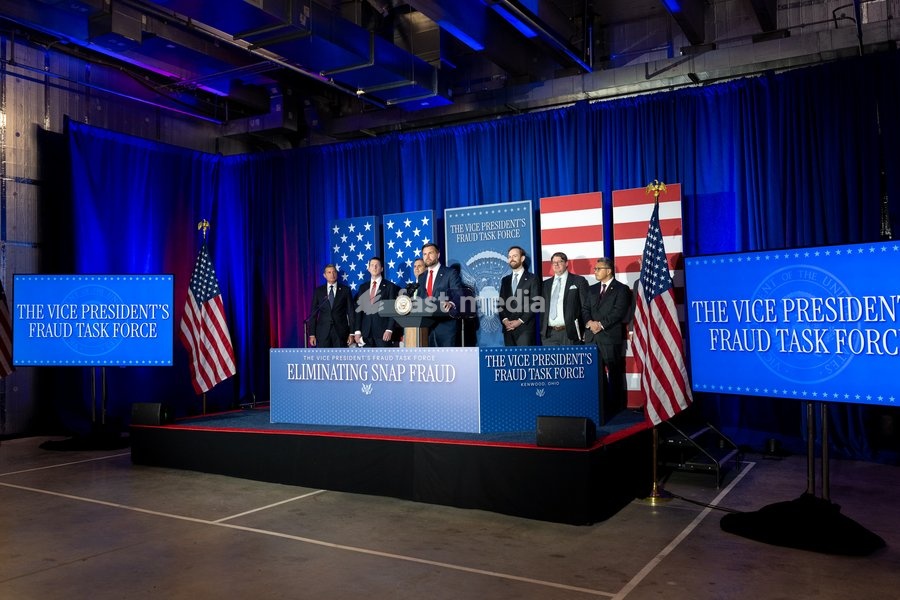 Vice President JD Vance delivers remarks to the Vice President’s Fraud Task Force at the FBI field office in Cincinnati, Ohio on Wednesday, October 21, 2026