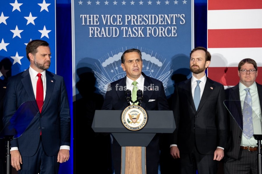 Vice President JD Vance delivers remarks to the Vice President’s Fraud Task Force at the FBI field office in Cincinnati, Ohio on Wednesday, October 21, 2026
