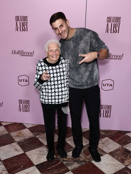 Gangster Granny and Ross Smith at The Hollywood Reporter's Creators A-List Party Presented by United Talent Agency (UTA) held at Galerie on Sunset on October 21, 2026 in West Hollywood, Los Angeles, California, United States